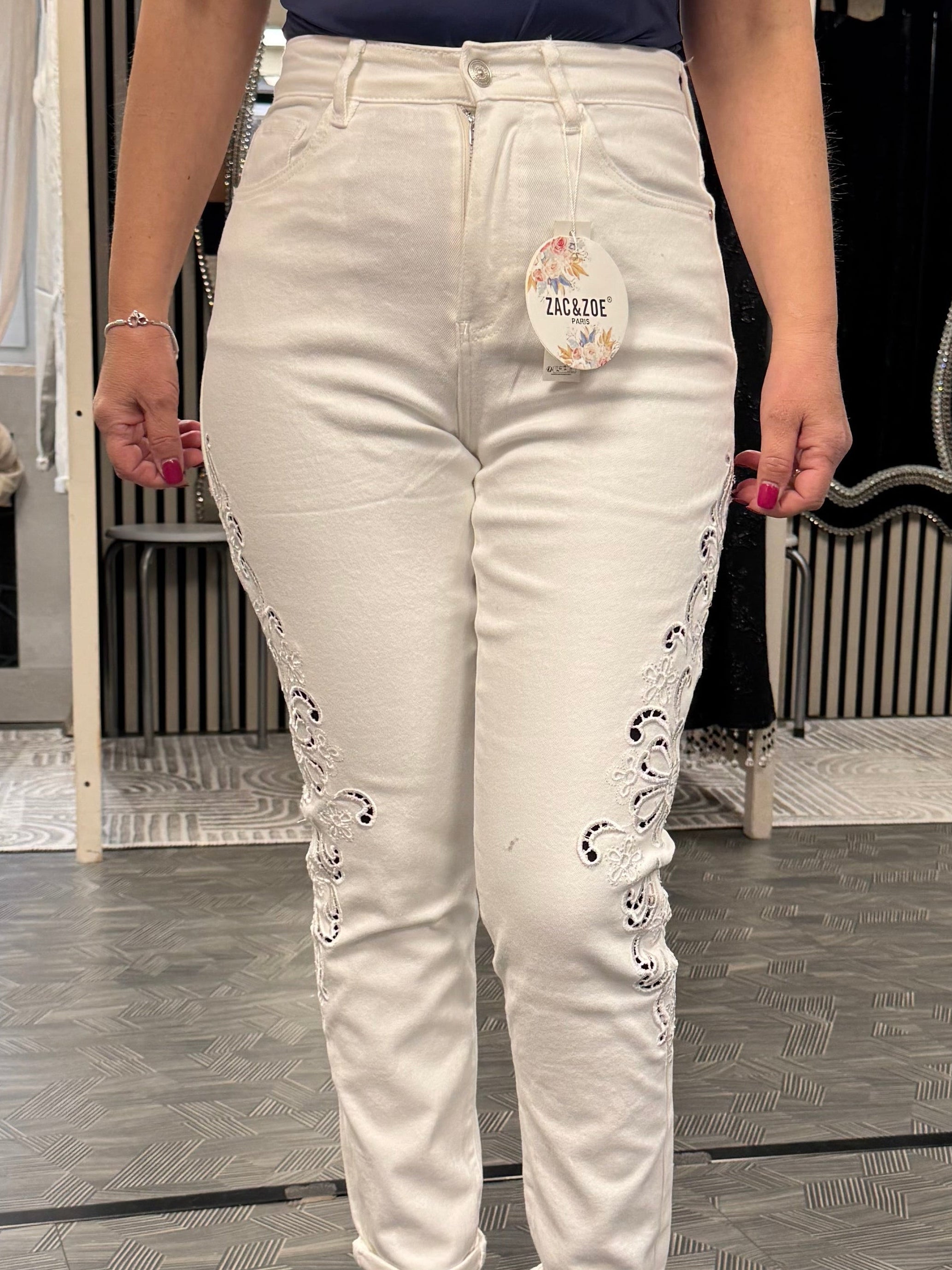 Jeans mit Cut-Outs - Mein Shop