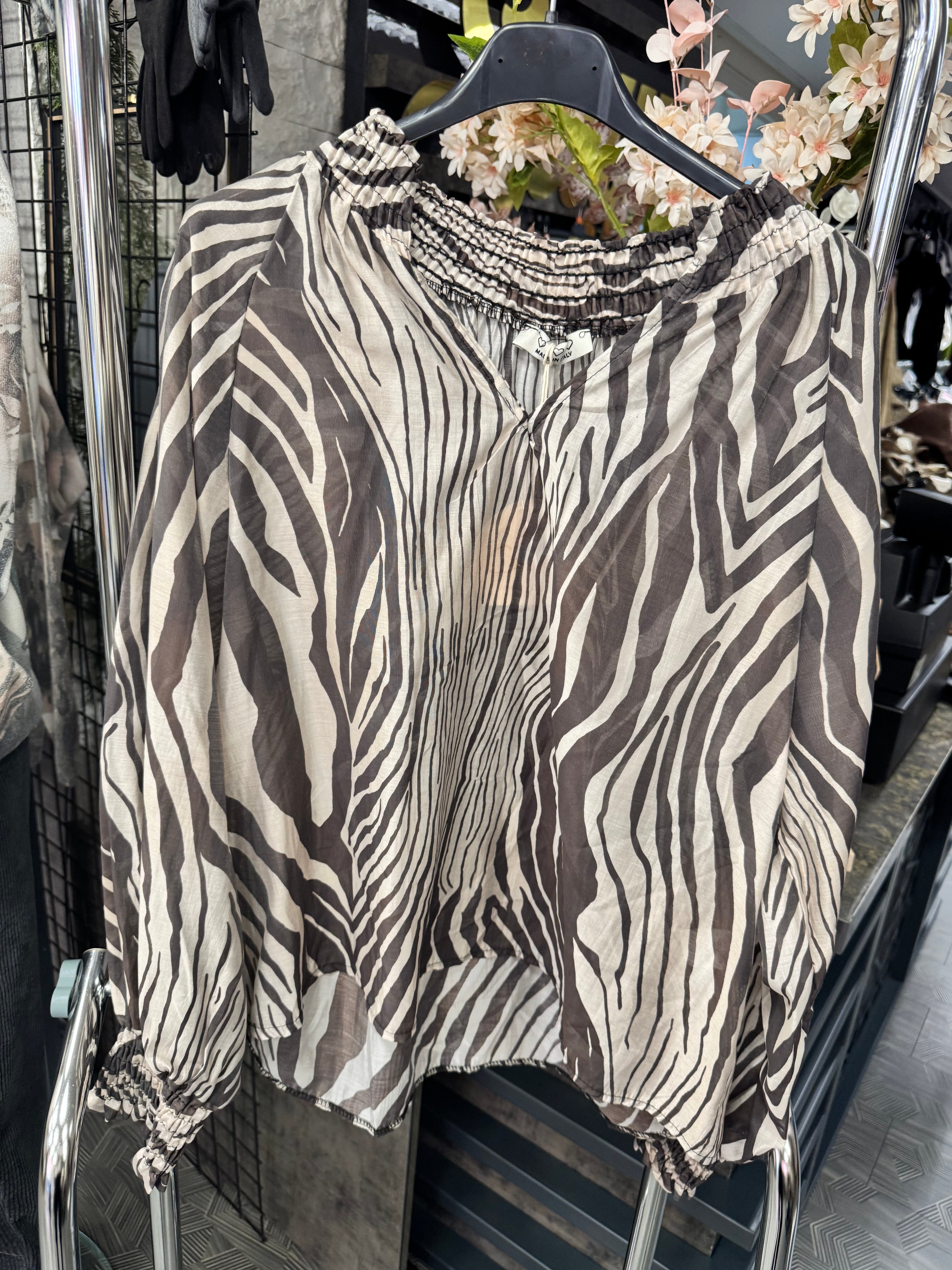 Animalprint Bluse - Mein Shop
