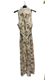 Jumpsuit Blatt Beige - Mein Shop
